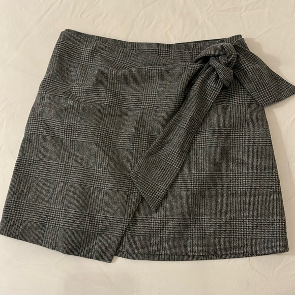Wilfred wool plaid tie skirt - Picture 1 of 3